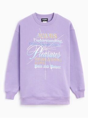 Pleasures Purple Sweatshirt Size Large